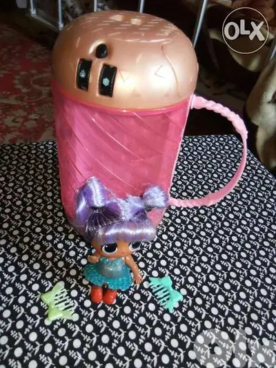 LOL MGA haired weared doll+Jewellery Room BAG open/close by code=18$