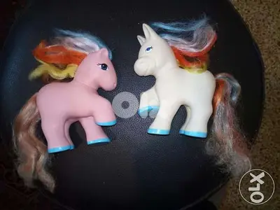 COUPLE PONIES Rare Vintage Not Small Toys REMCO each: 12 ×12Cm Both=26