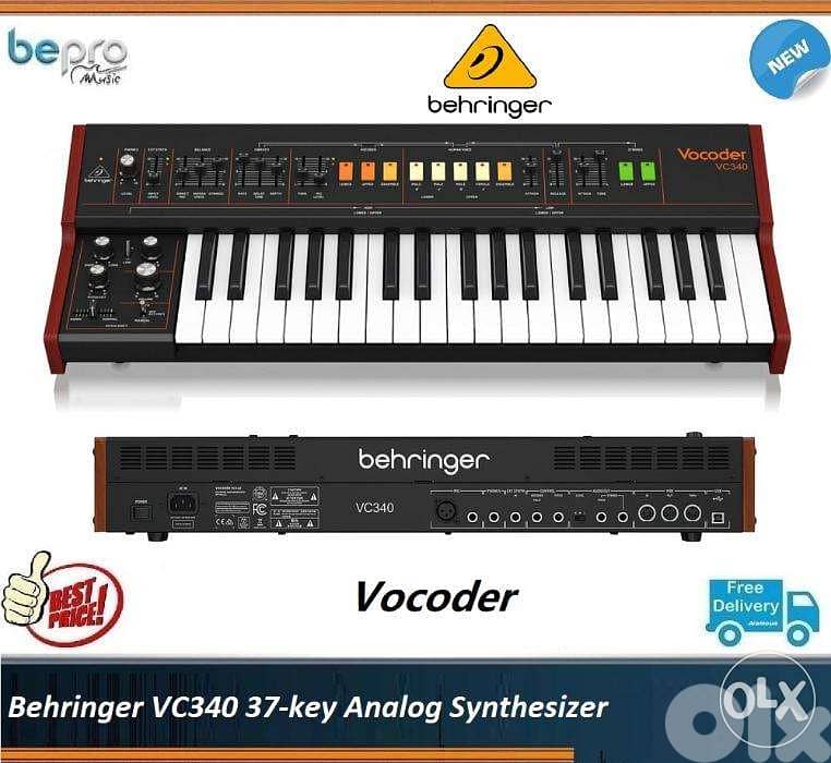 Behringer VC340 37-key Analog Synthesizer, Vocoder Effects 0