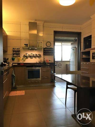 220 SQM Apartment in Mansourieh with Mountain and Partial Sea View