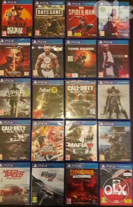 Giant collection of games used PS4 in lebanon 1