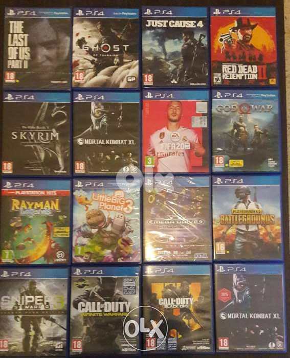 Giant collection of games used PS4 in lebanon 2