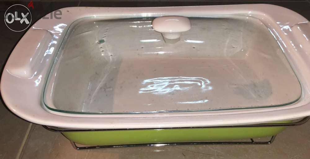 kitchenware with burner, casserole rectangulare, 2000ml 3