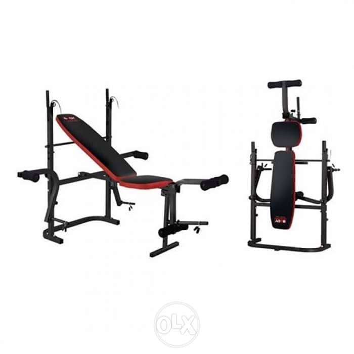 Body Sculpture Foldable Weight Lifting Bench Black Red 1