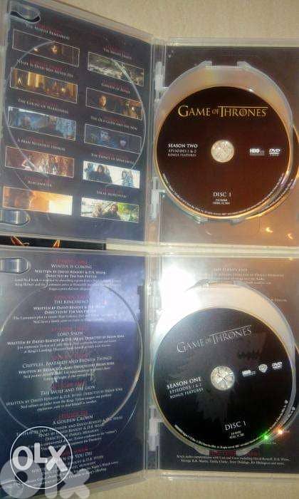 game of thrones original 10 dvds boxed seasons 1 & 2 3
