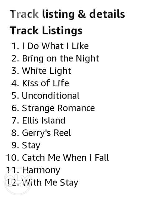 The CORRS White Light Music CD. 2