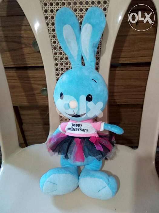 METOO SOFT STUFFED BUNNY height 40 Cm like new doll=11$ 0