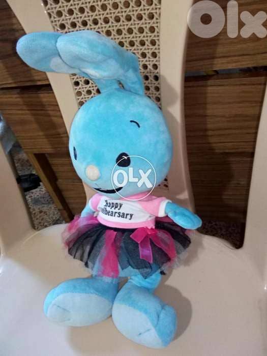 METOO SOFT STUFFED BUNNY height 40 Cm like new doll=11$ 1