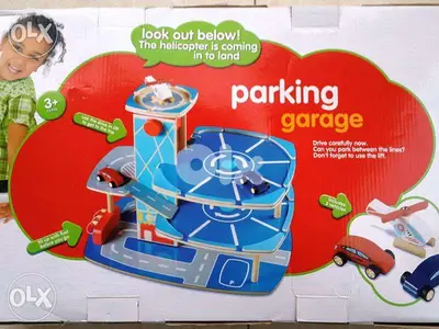 parking garage kids toy in box