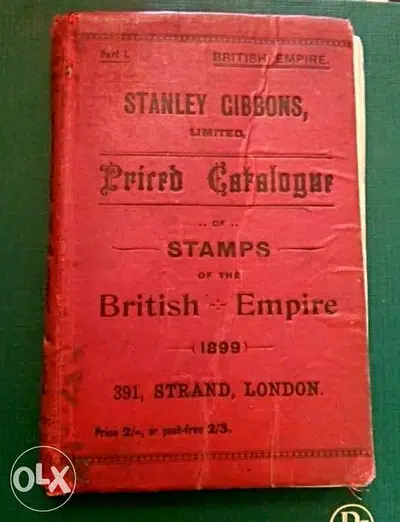 Stanley Gibbons stamps 1899 British Empire priced catalogue NO STAMPS