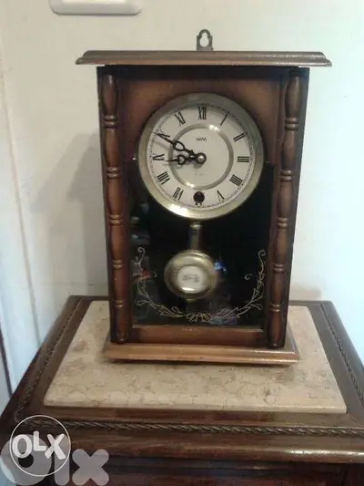table vintage windable clock old mantel 20*30cm