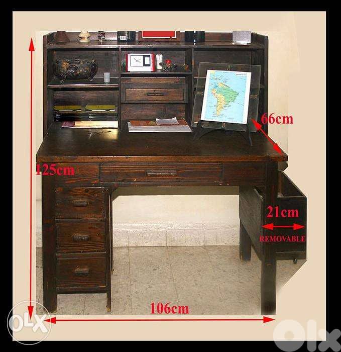 Antique Wooden Desk 0