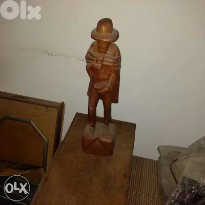 Beautiful antique wood statue