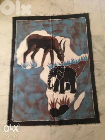 Tableaux hand made en tissu fait main plusieurs mesures
