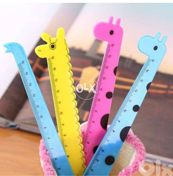 Unique giraffe elephant shape ruler 2$ 3