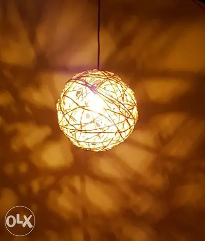 Handmade lamp لمبة خيطق