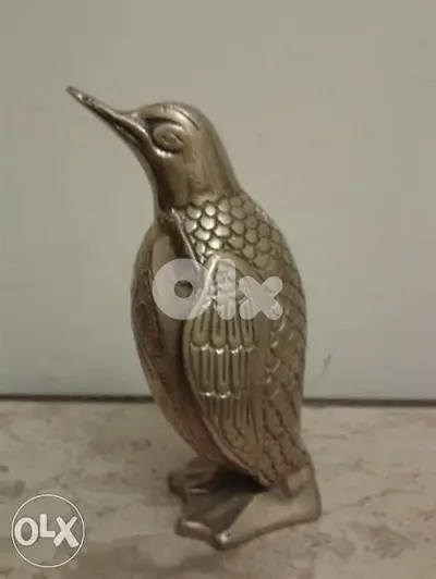 copper pinguin arabic carving 14*7 cm