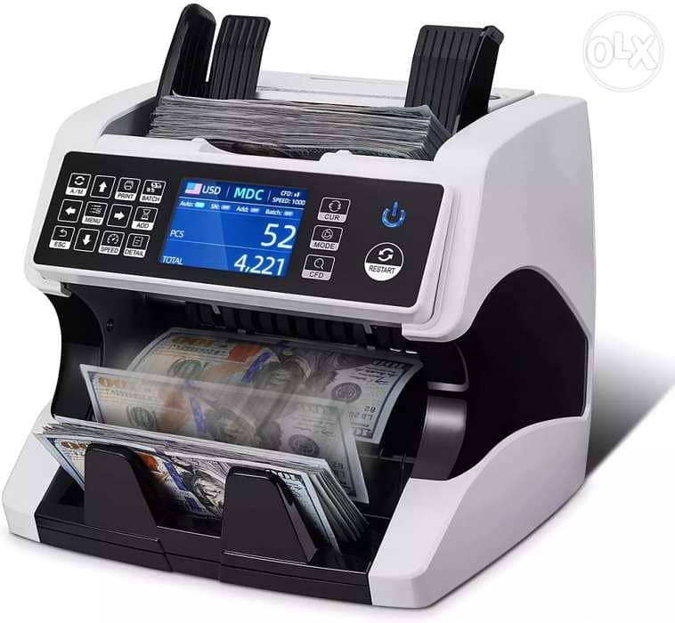 New FULL TOUCH SCREEN Money counter and detector high quality 1