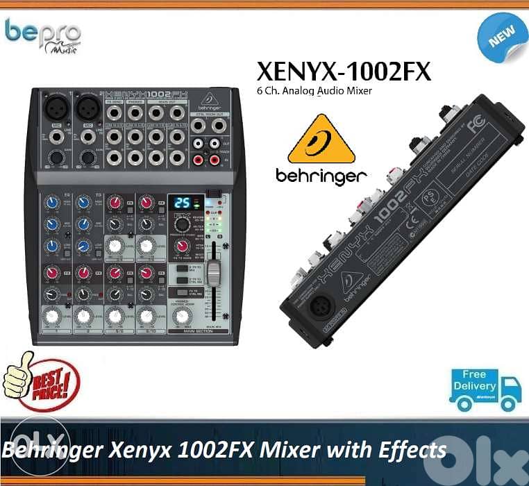 Behringer Xenyx 1002FX Mixer with Effects 0