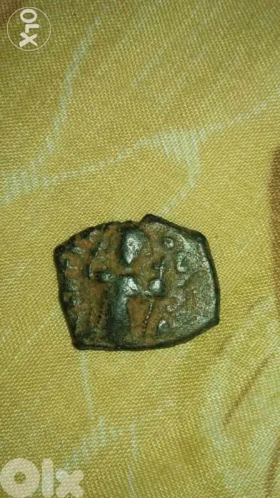 Monks Ancient Roman Byzantine Bronze Coin around 1500 years