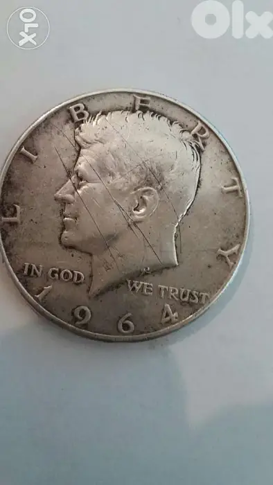 Kennedy Silver Half US Dollar year 1964 Diameter 30mm 12.5 gr Silver