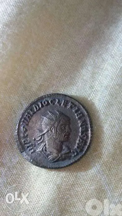 Ancient Roman Bronze Coin for Emperor Diocletian year 284 AD
