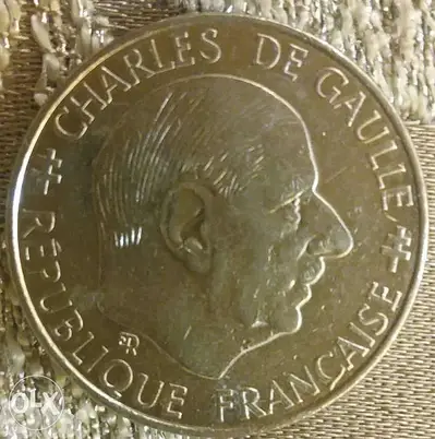 Charled De Gaulle1 Franc French Memorial