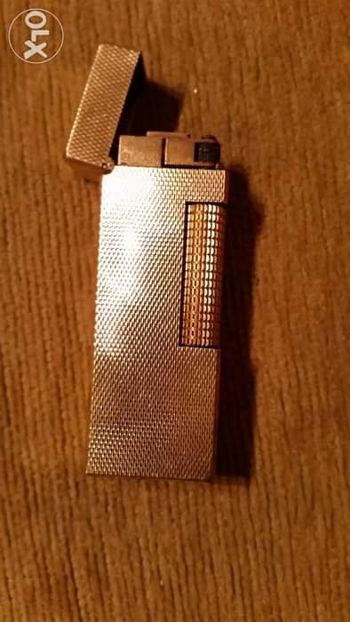 Old dunhill lighter gold plate %100 0