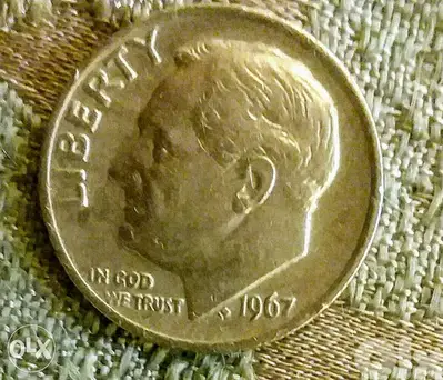 Presidet Roosvelt Dime year 1967