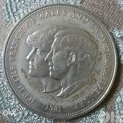 Charles & Diana Memorial Coin for their marriage year 1981 Diam. 40mm
