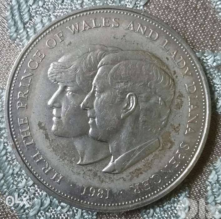 Charles & Diana Memorial Coin for their marriage year 1981 Diam. 40mm 0