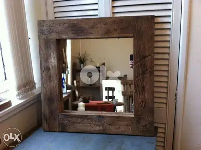 60cm mirror framed مراية مع برواز خشب 60cm mirror framed مراية مع برواز خشب