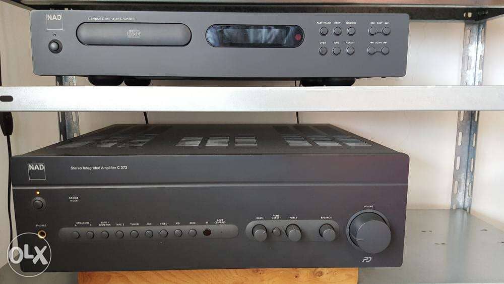 B&W DM603 S3 speakers + ampli NAD + CD player NAD 4