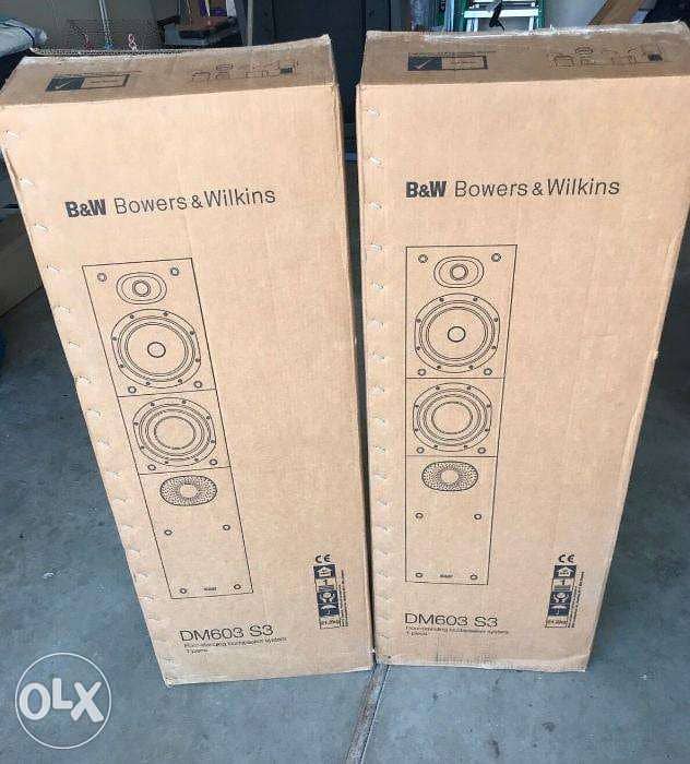 B&W DM603 S3 speakers + ampli NAD + CD player NAD 5