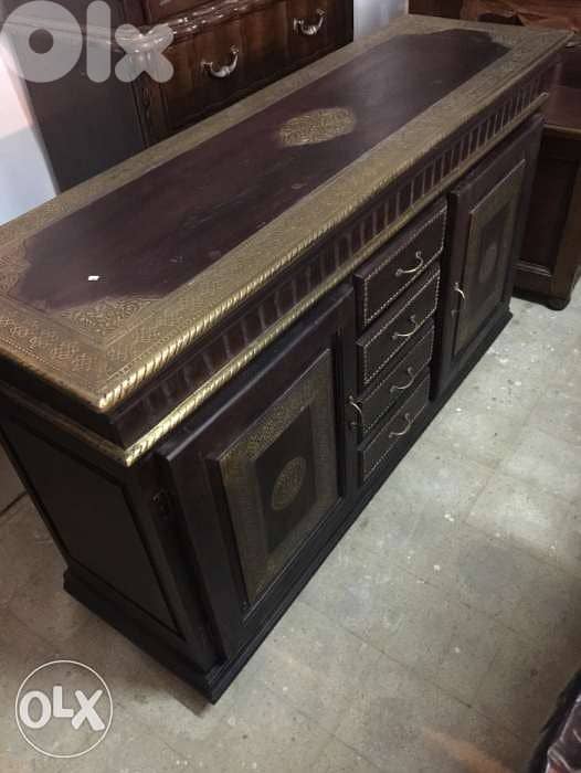 solid wood teak dark brown dersoir 0