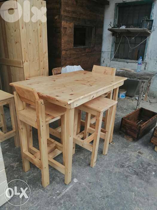 High kitchen table and four chairs 5