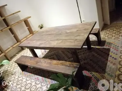 Table Wood 5cm Thikness handmade شغل يدوي طاولة خشب