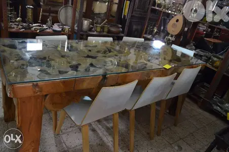 engraved table solid wood