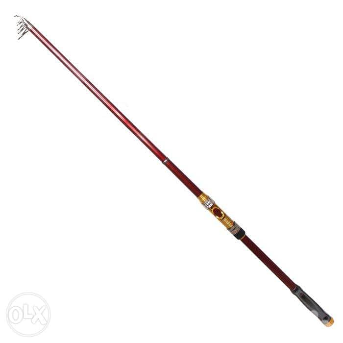 Brand New Red & Gold Spinning Fishing Rod 0
