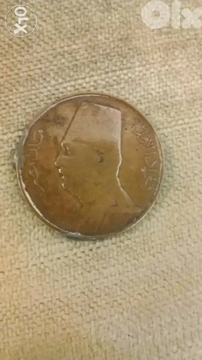 King Eygpt Fouad I year عملة برونز ملك مصر فؤاد الاول 1 مليم سنة 1932