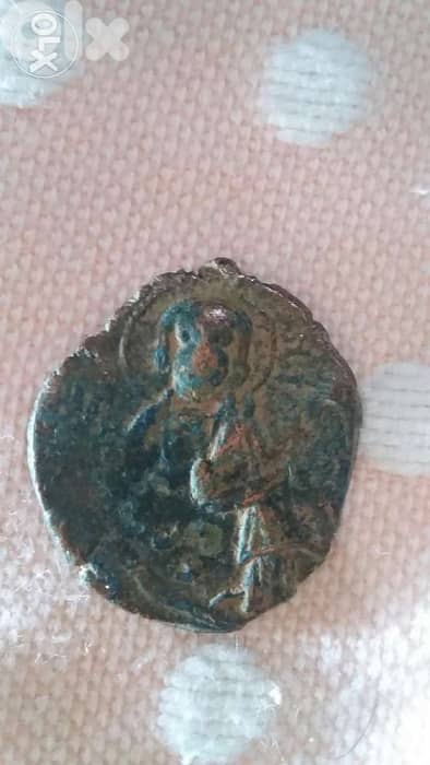 Jesus Christ Ancient Byzntine Bronze Coin year 970 AD 0