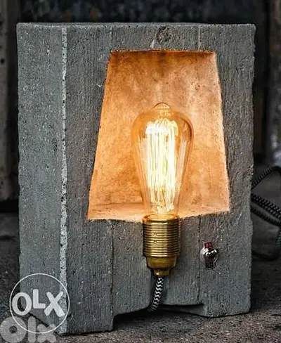 Concrete Side Lamp