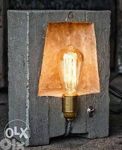 Concrete Side Lamp 0