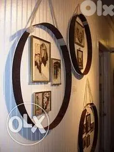 Metal wall accessories with roap