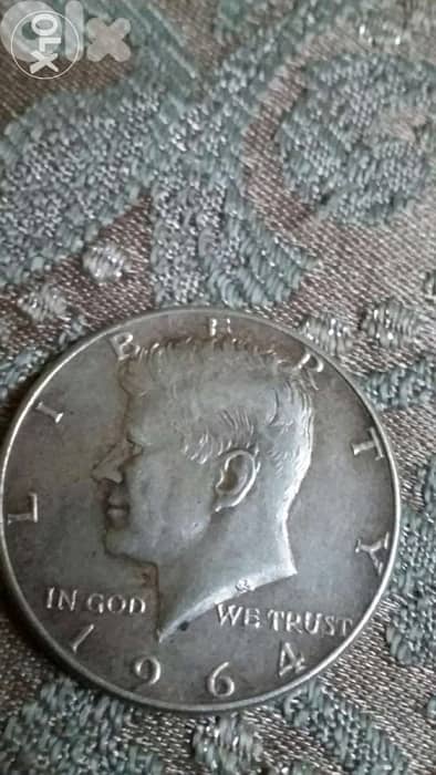 USA Half Silver Dollar Memorial of President Kennedy 1st mintyear 1964 0