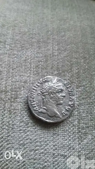 Ancient Roman Silver Coin for Emperor Domitian year 81 AD Rome mint