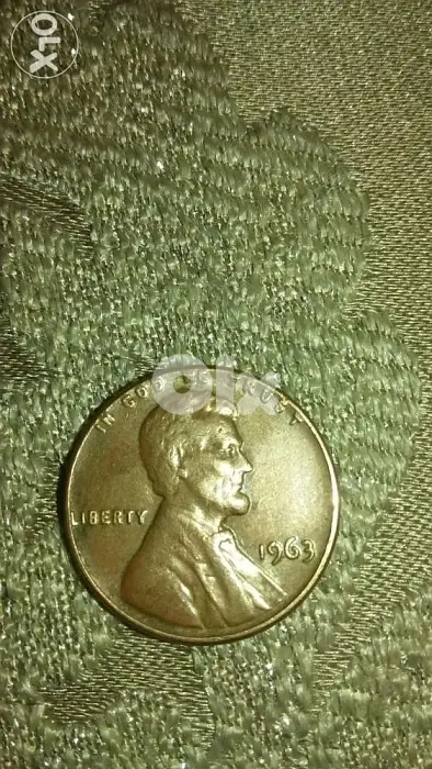 USA Lincoln Penny Double Die Error Cent year 1963