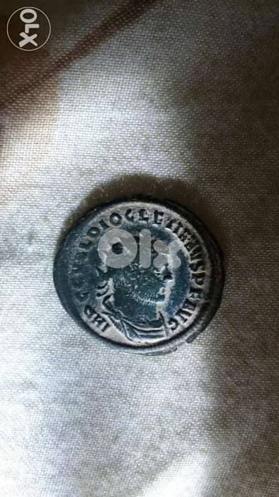 Ancient Roman Bronze Coin for Emperor Diocletian year 284 AD 0