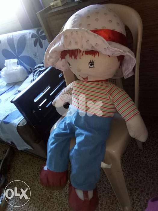 STRAWBERRY SHORTCAKE height 90 Cm Plush Big stuffed as new doll=25$ 1