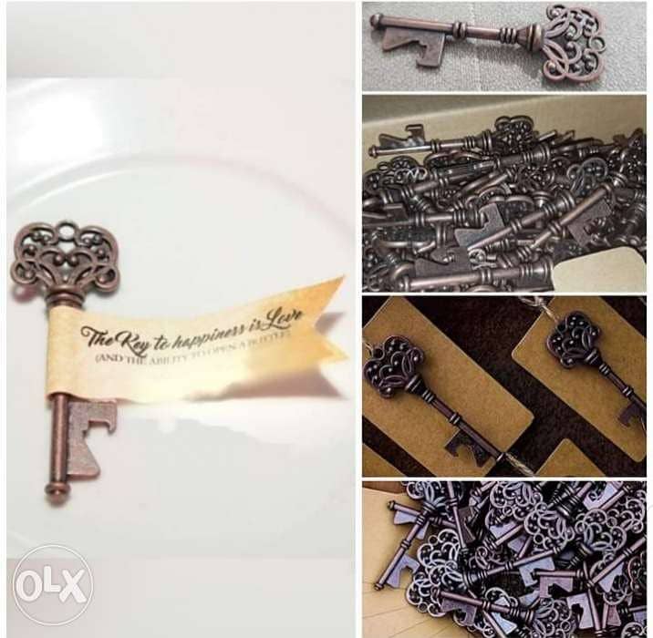 Copper colored Antique Key Bottle Opener 130pcs/lot 0